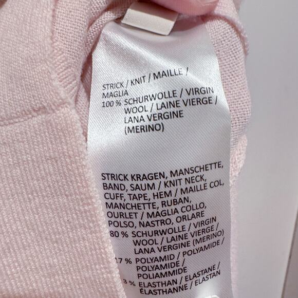 Dorothee Schumacher 100% Virgin Wool Light Sweater Womens Size 3 US Medium Pink‎ - Picture 6 of 9